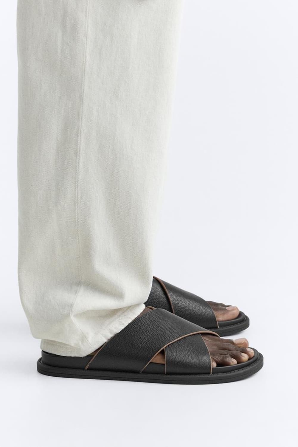 자라 레더 더블 브레스티드 슬리퍼  상품이미지3