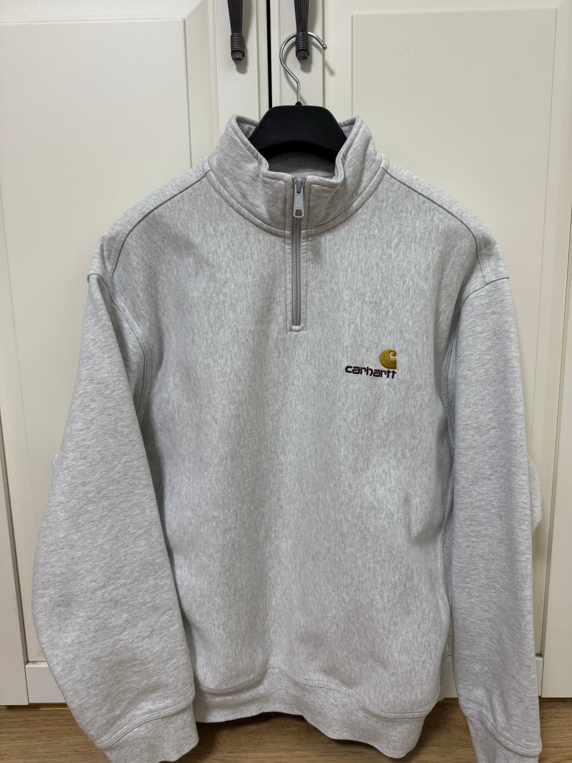 칼하트 하프집업맨투맨 멜란지그레이 상품이미지1