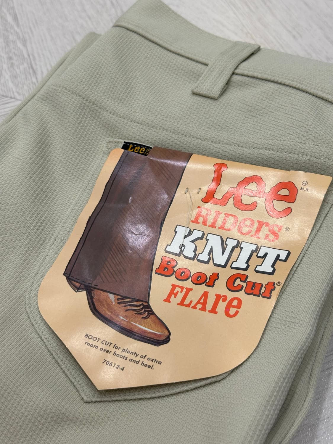 🇺🇸 70s USA 리 Lee 플레어 부츠컷 카우보이 팬츠 데드스탁 상품이미지2