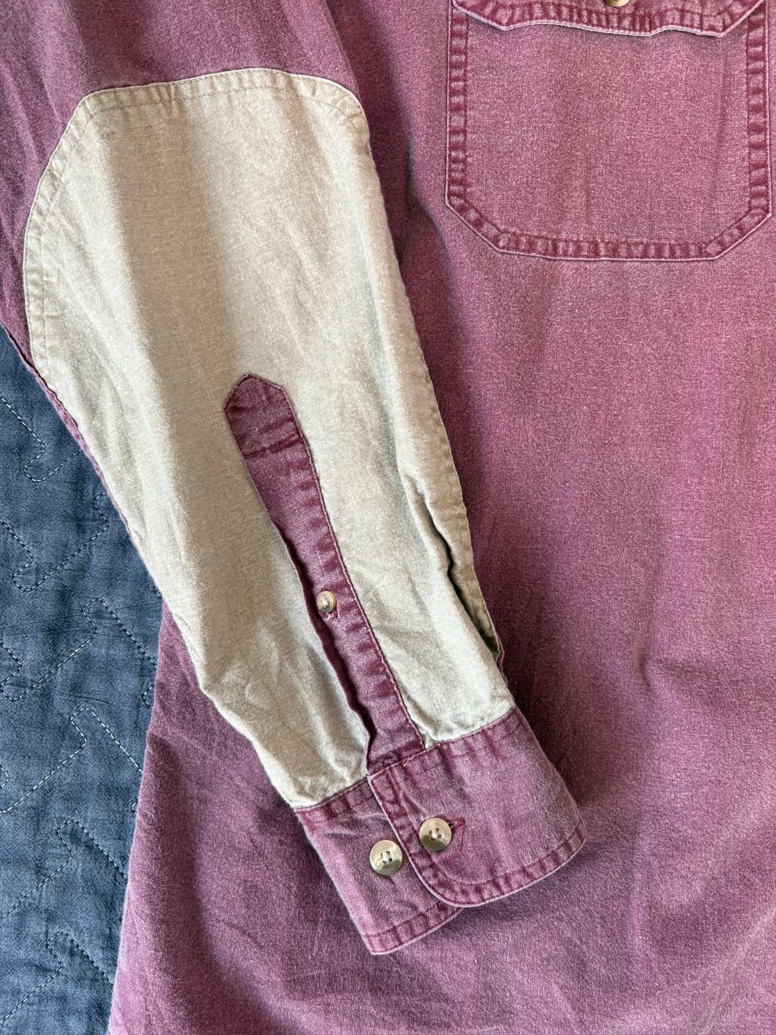 칼하트 워크 셔츠 버건디 상품이미지6