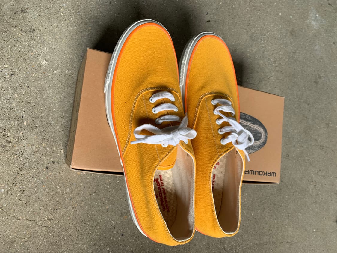 와쿠아 아나토미카 덱슈즈 골드 옐로우 8사이즈 새제품 상품이미지2