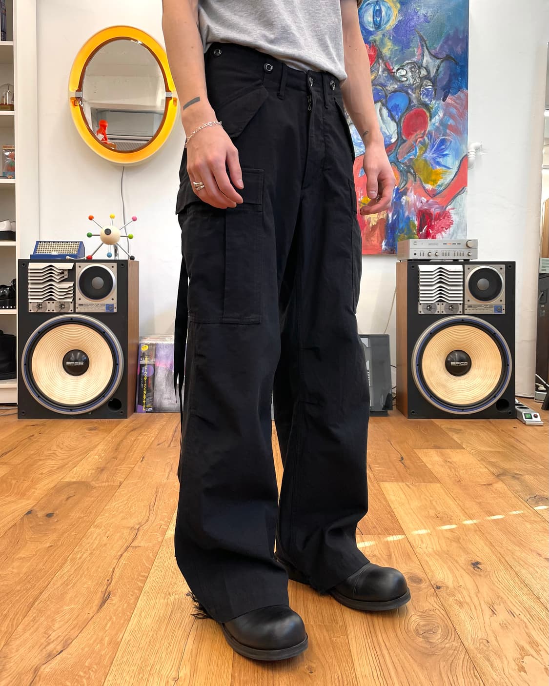 [1] 어태치먼트 울 코튼 카고 팬츠 상품이미지3