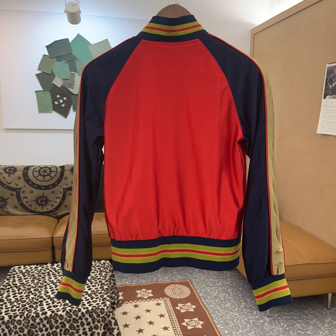 본더치 레트로 Y2K 90's 빅로고 바시티 져지 자켓 M C08848 상품이미지4