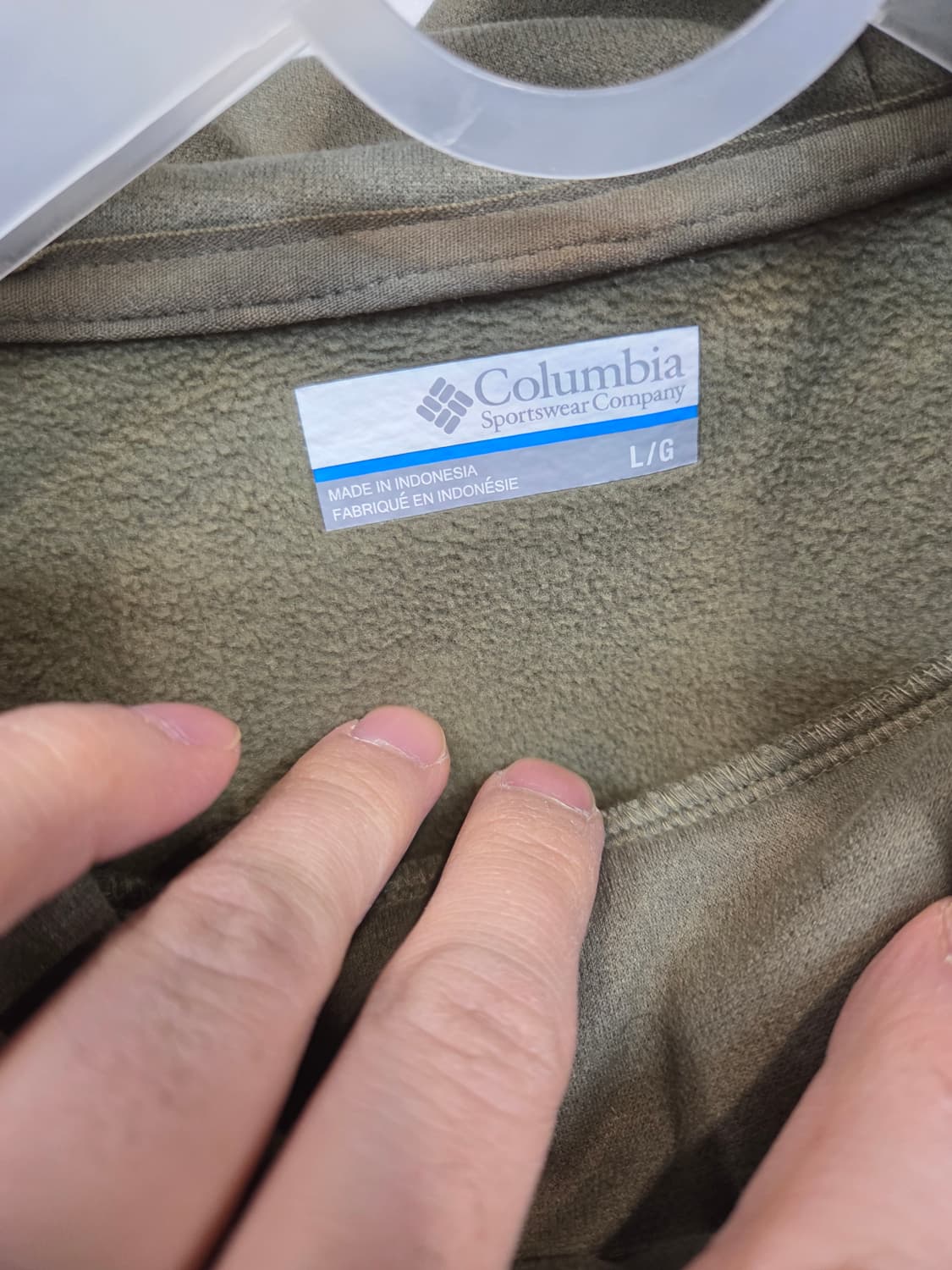 컬럼비아 아웃쉴드 안감플리스 풀집후드티 L 상품이미지4