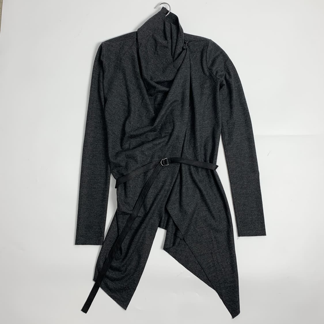 헬무트랭 드레이프 925 실버 벨트 랩 가디건 상품이미지8