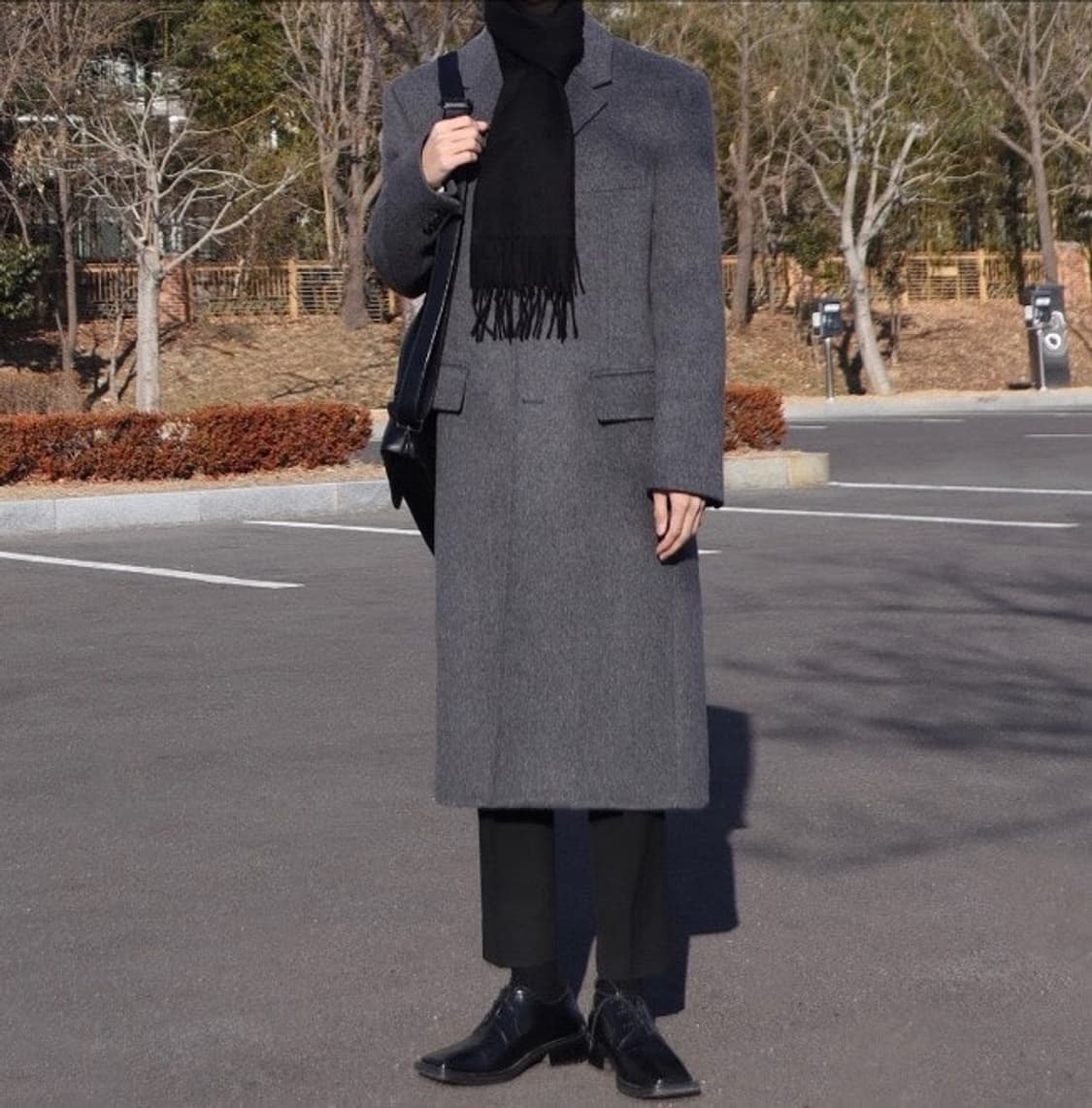 MNGU 체스터필드 코트 그레이 M 사이즈 상품이미지2