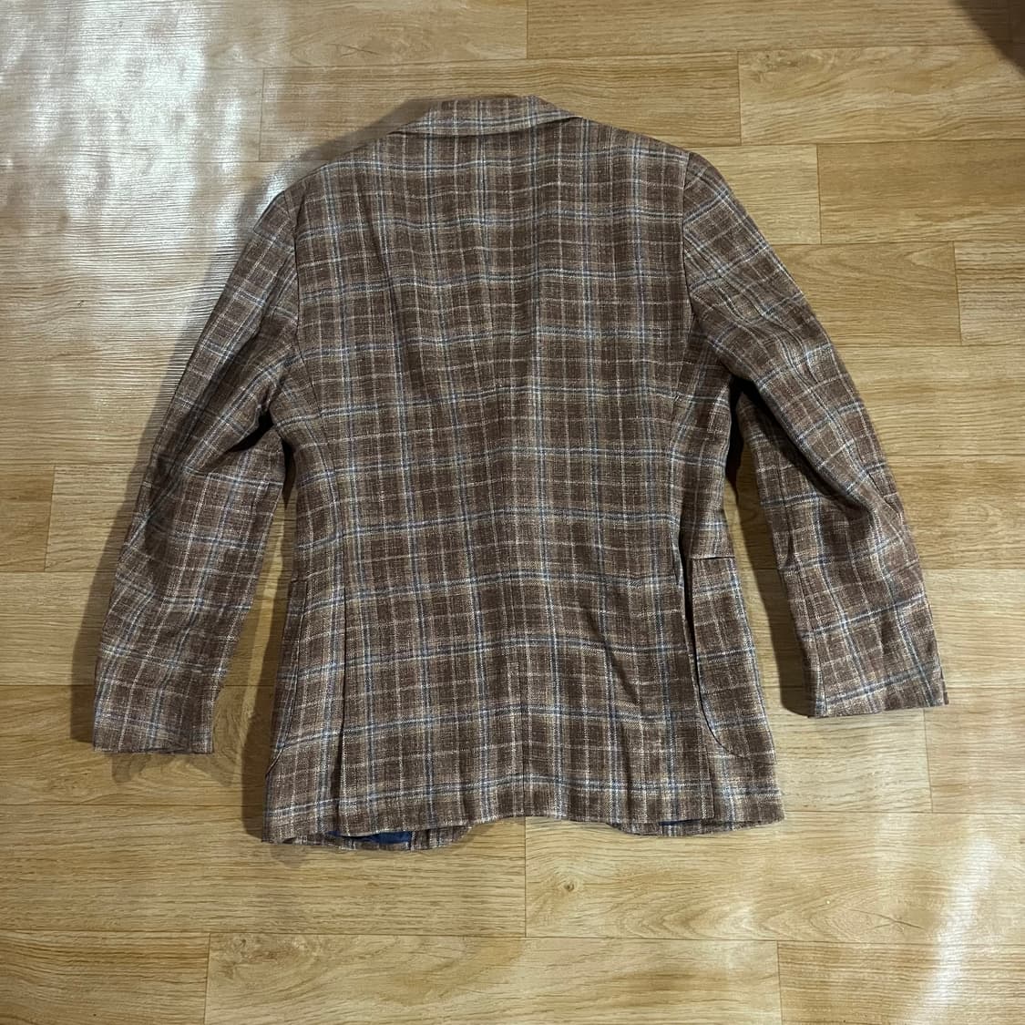 [97] 수트서플라이 타탄체크 린넨실크 자켓 상품이미지6