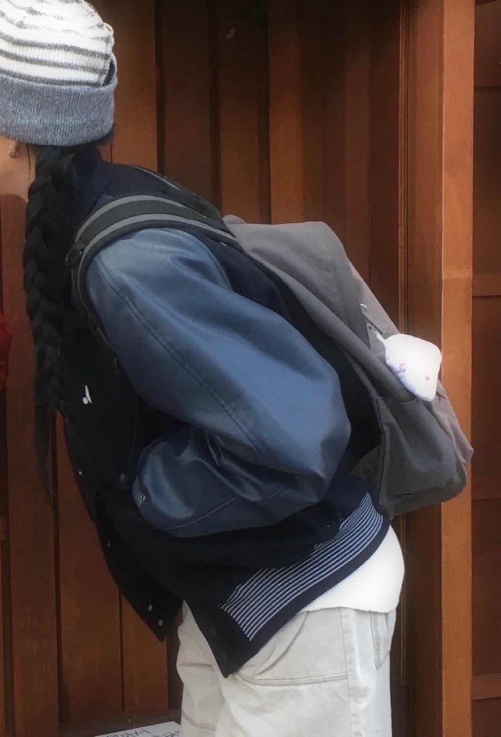 레스트앤레크레이션 바시티자켓 네이비 사이즈2 상품이미지8