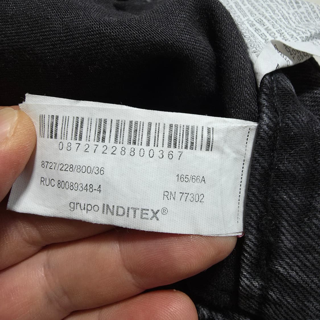 (26)여성 자라 루즈 스트레이트 데님 팬츠 흑청 상품이미지6