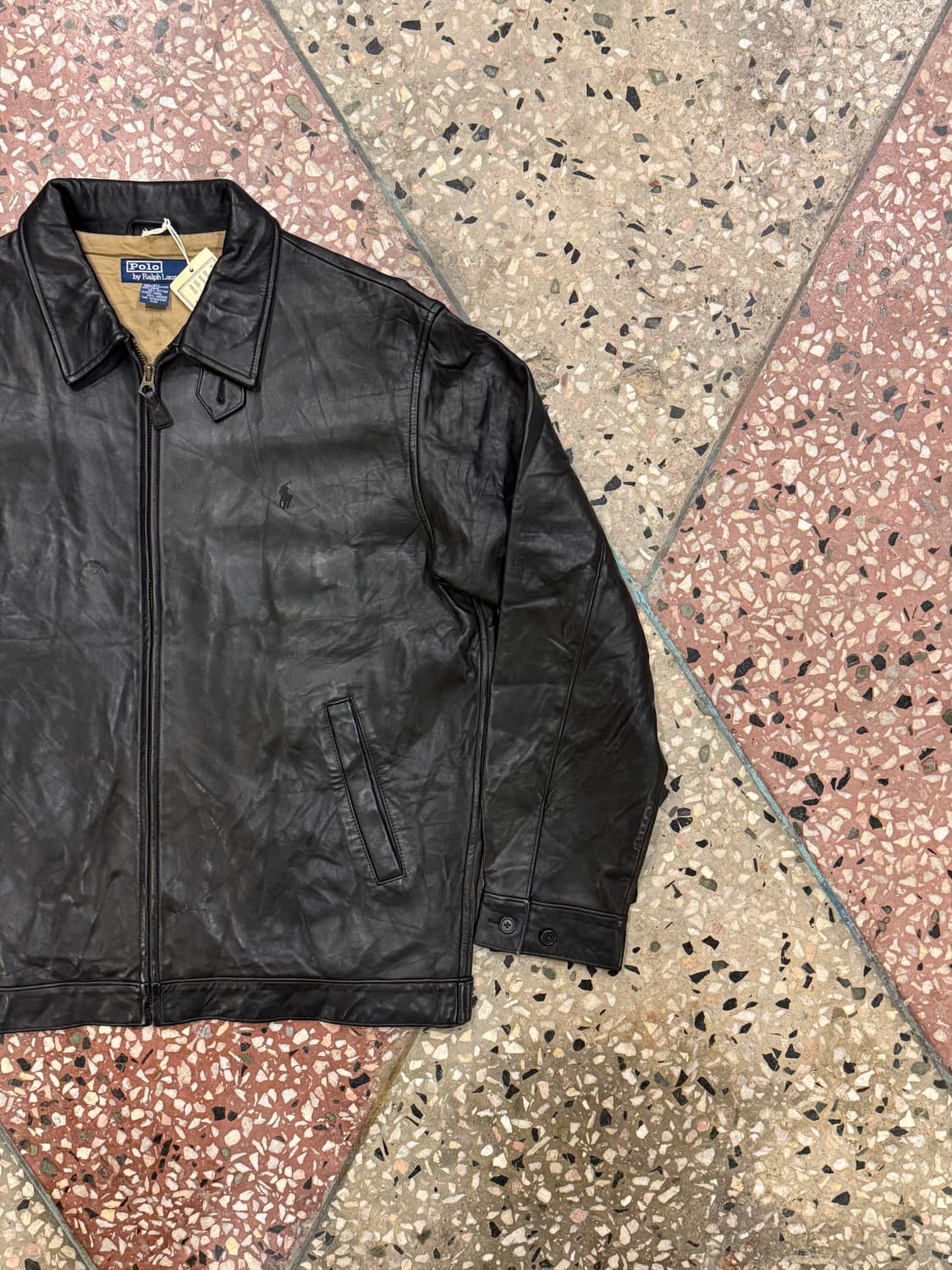 폴로 랄프로렌 맥스웰 레더 자켓 (L) 상품이미지5