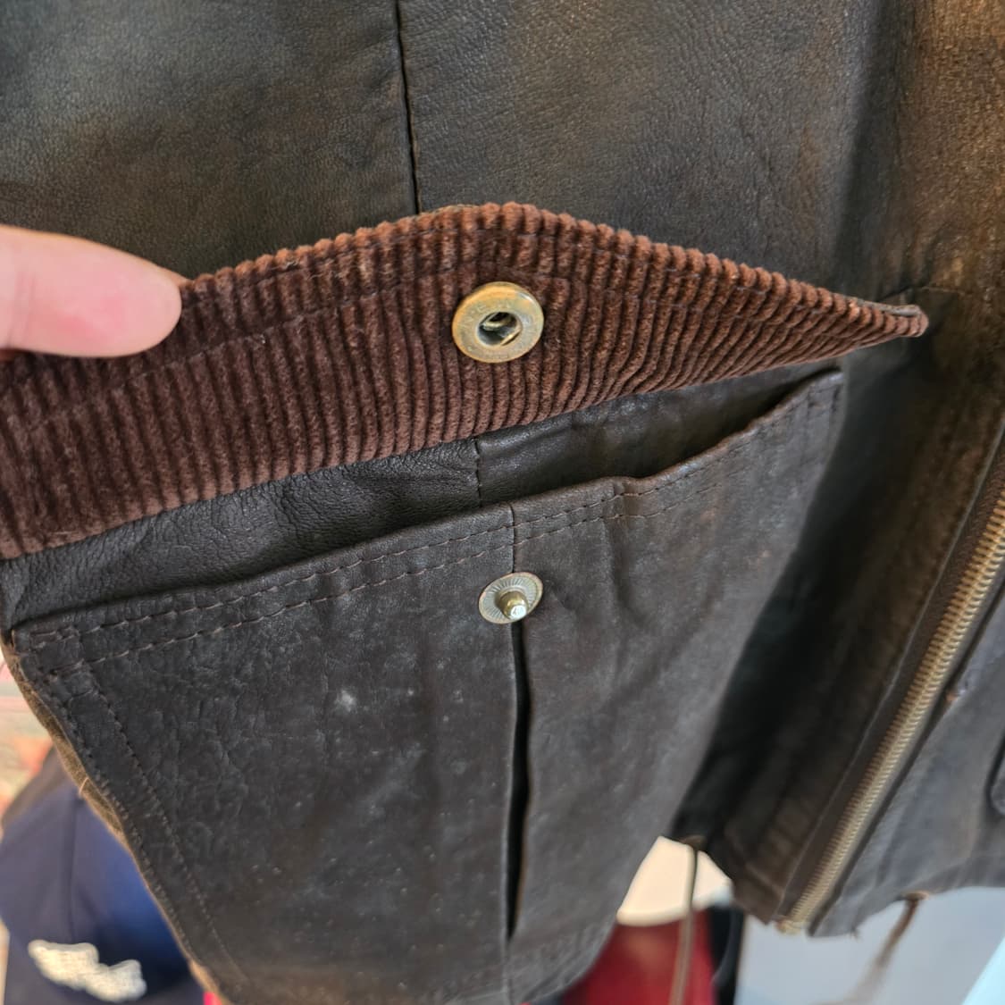 램스킨 레더 베스트 빈티지 상품이미지7
