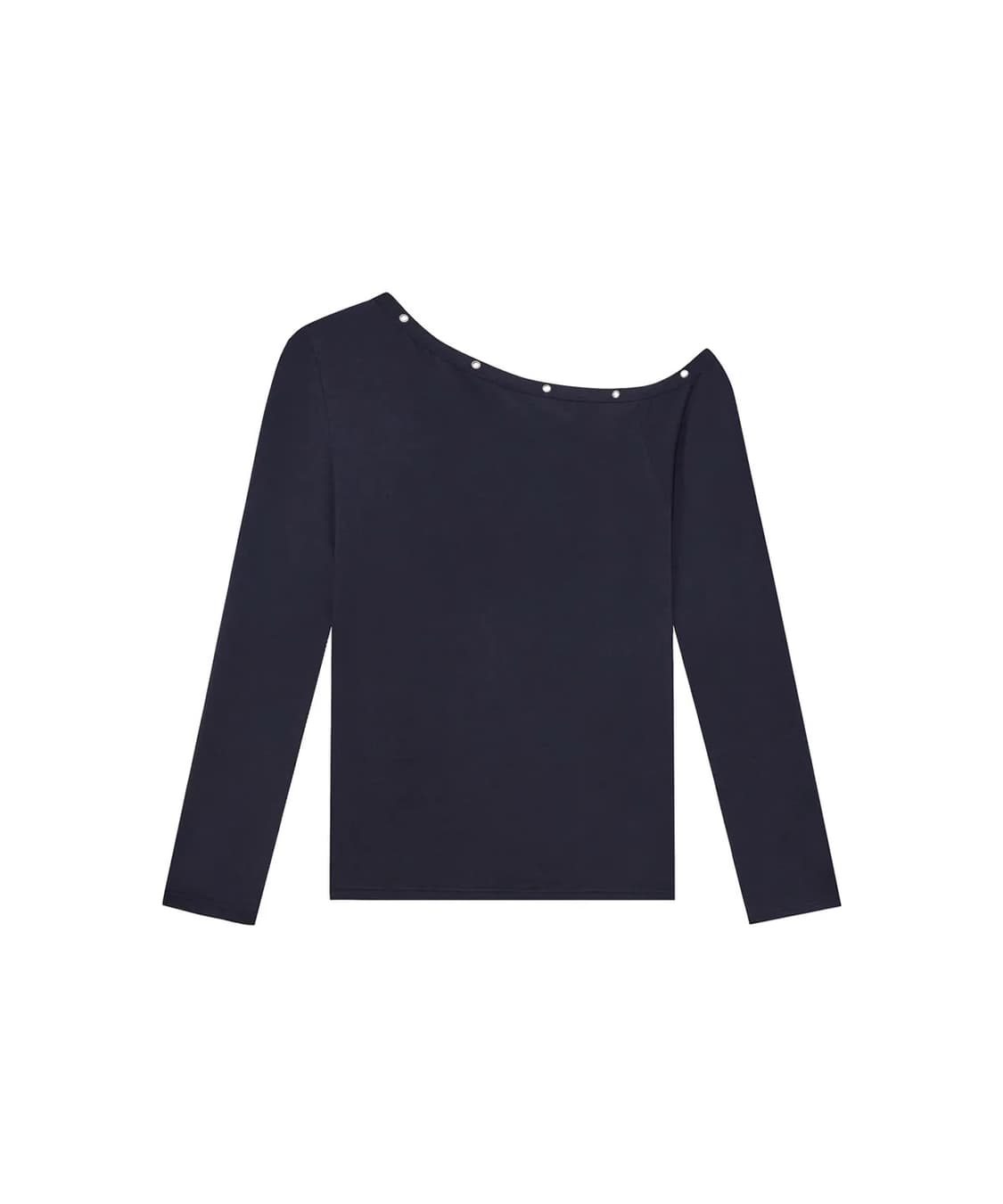 [원가 7.9] 송이송이X탄산마그네슘 원숄더 아일렛 롱슬리브 (네이비) 상품이미지3