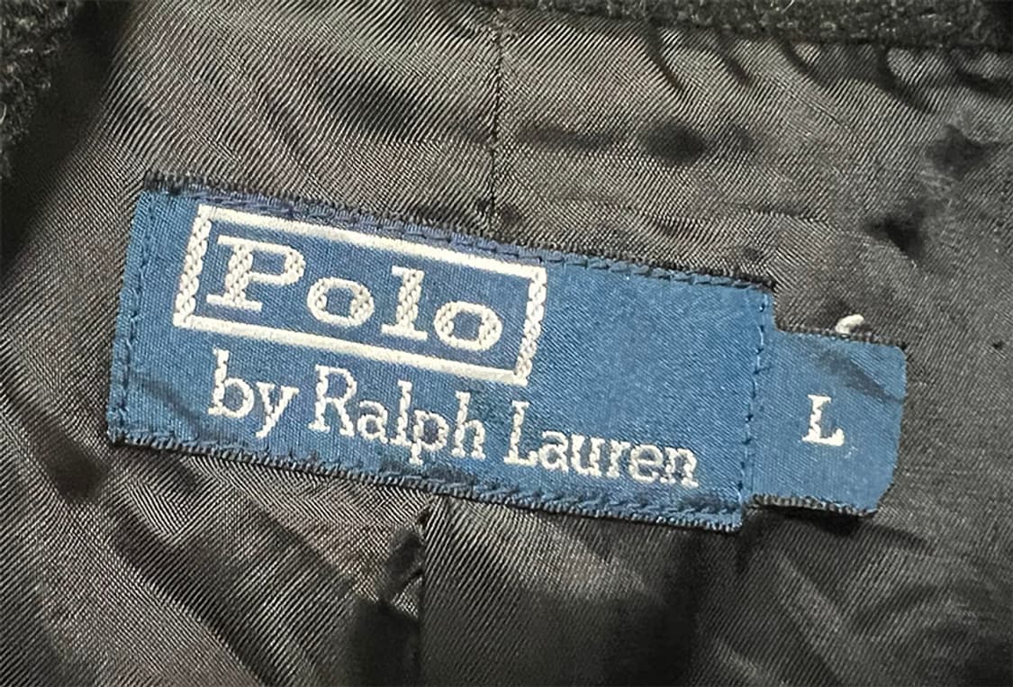 POLO 폴로 남자 울자켓 하프코트 차콜 단추각인 L 100 상품이미지3