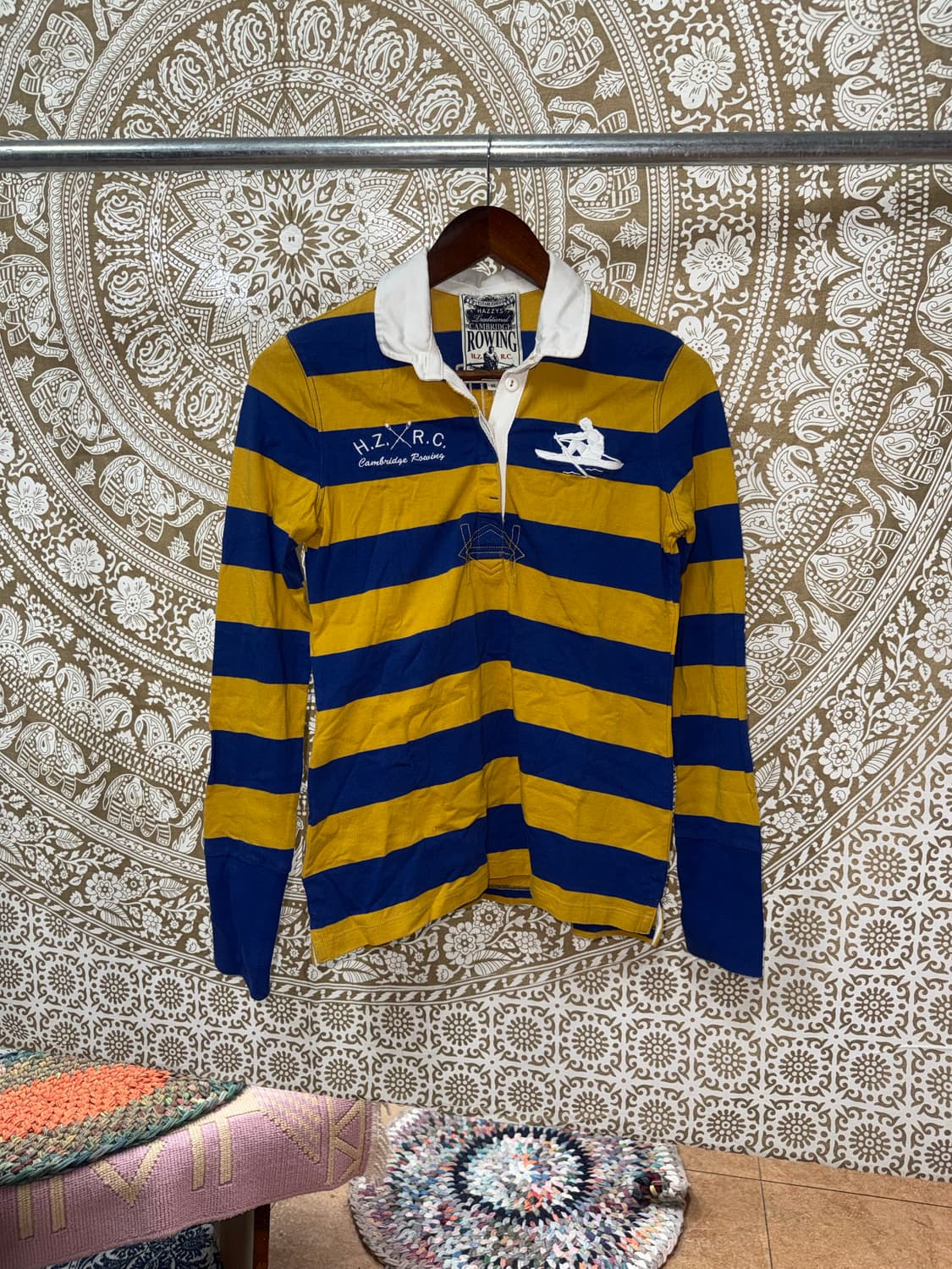 헤지스 스트라이프 긴팔 카라티 상품이미지3