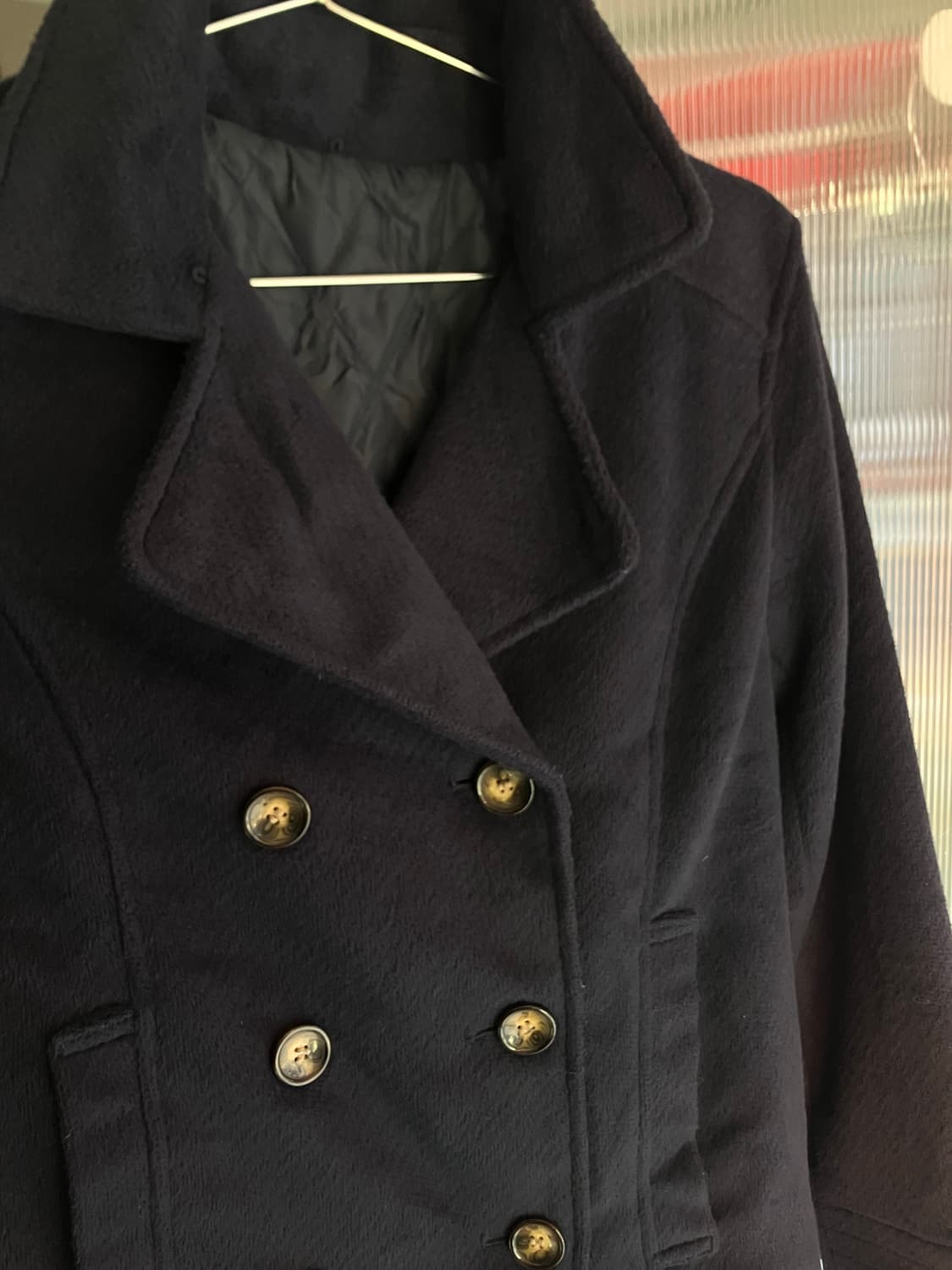 더블버튼 베이직 코트 상품이미지2