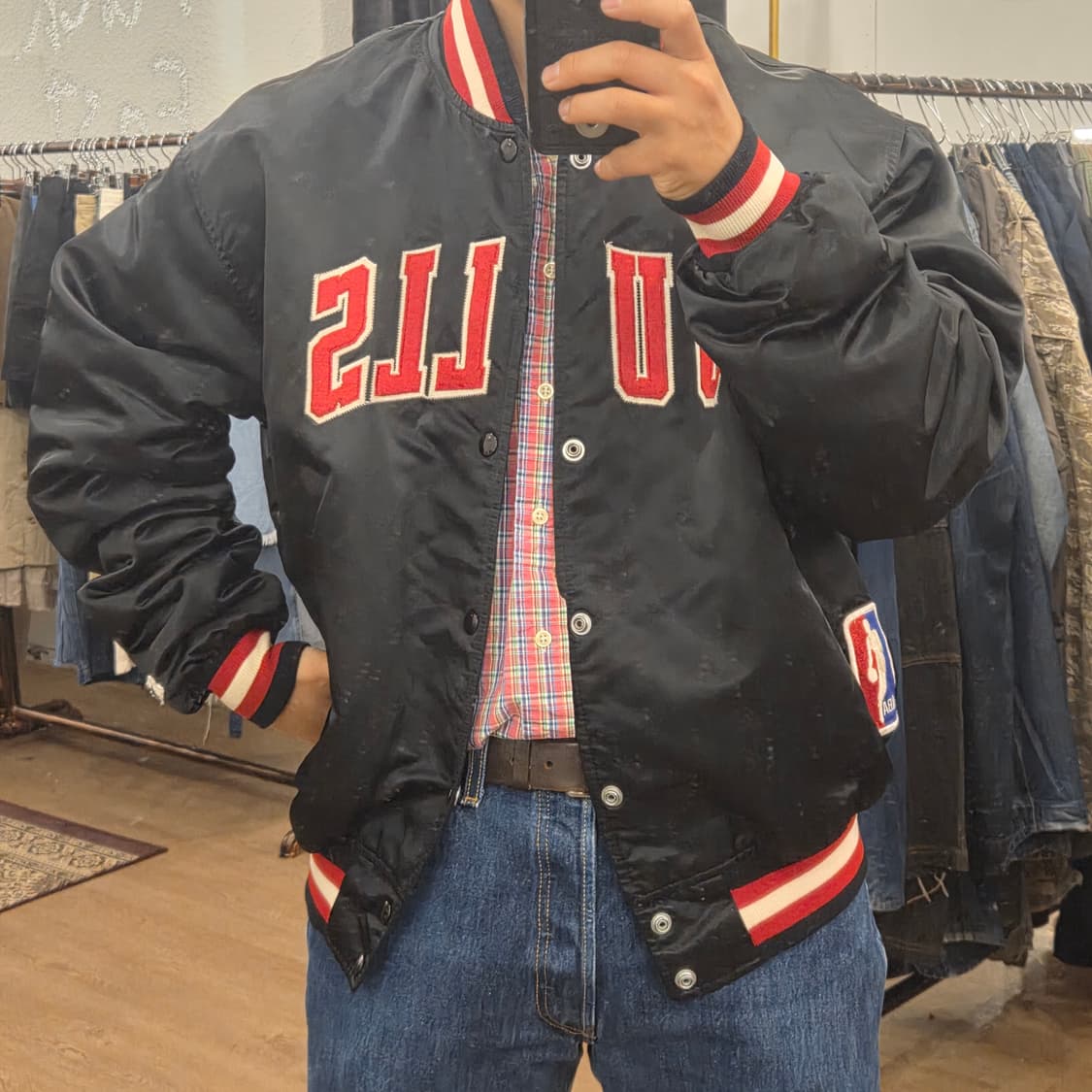 80s 스타터 made in usa 시카고 불스 자켓 상품이미지5