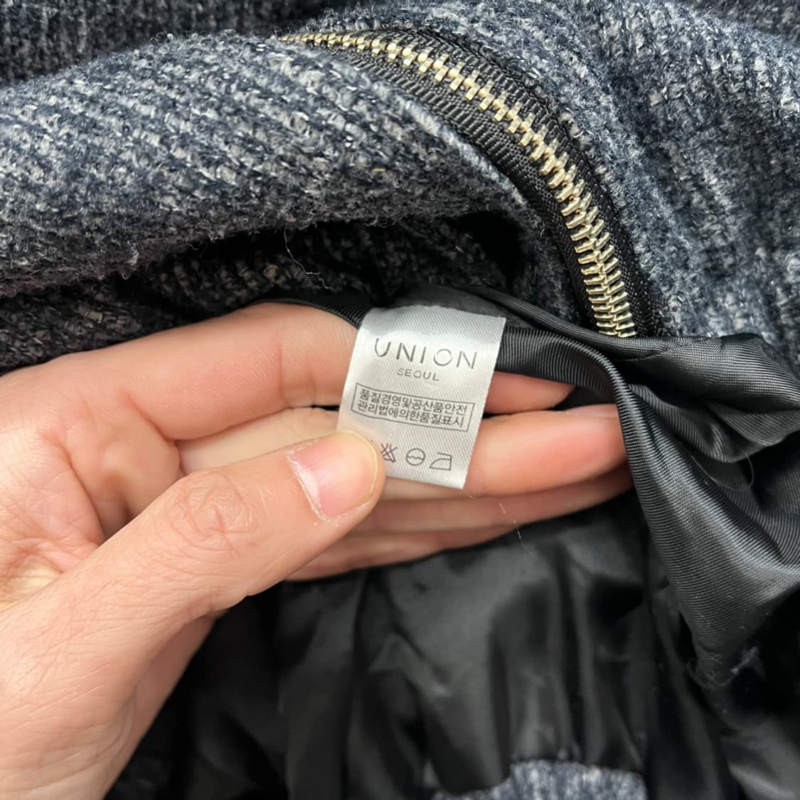 유니온서울 투웨이 하이넥 블루종 자켓 FREE 상품이미지4