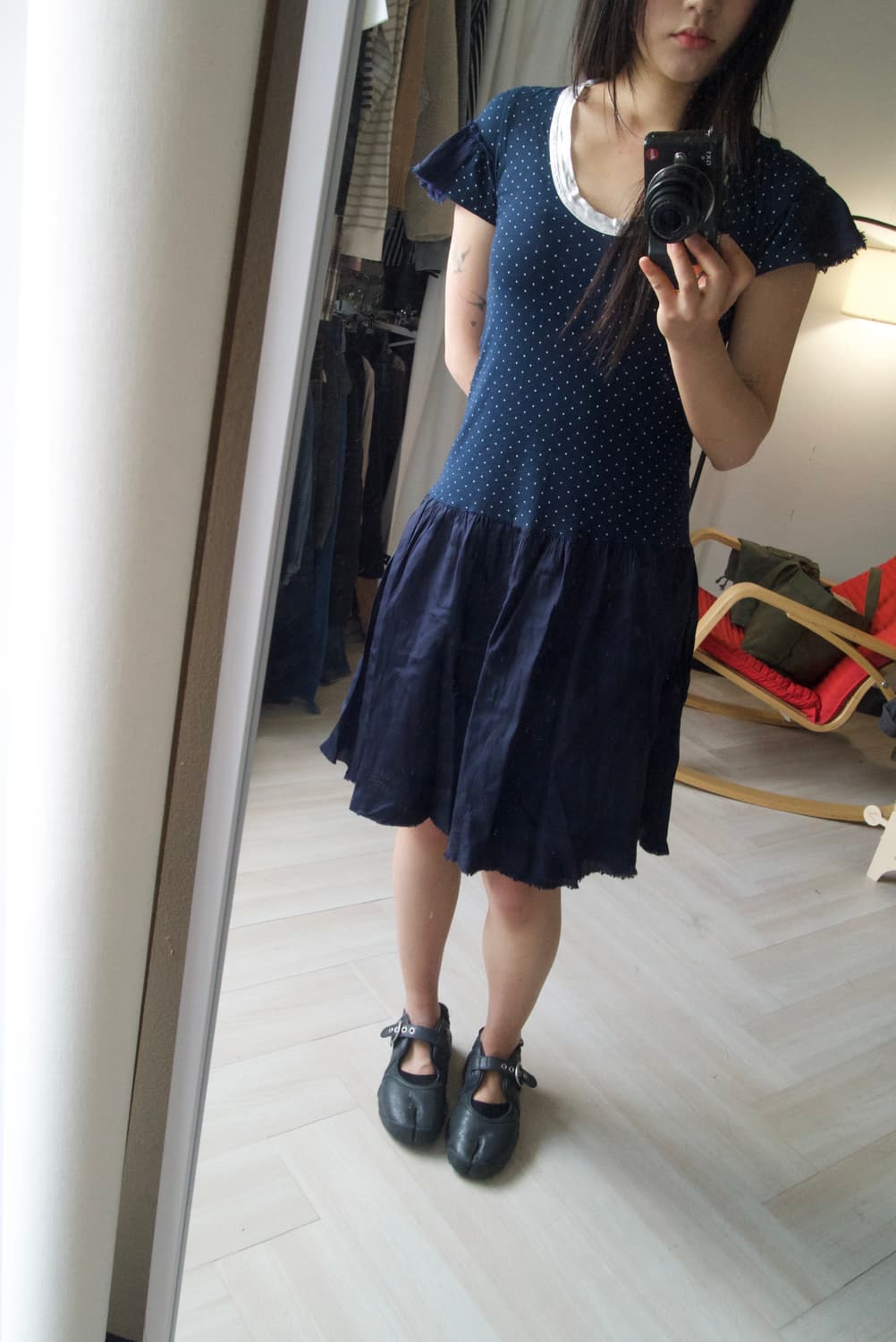 [Sacai × COMME des GARCONS] dot dress 상품이미지3