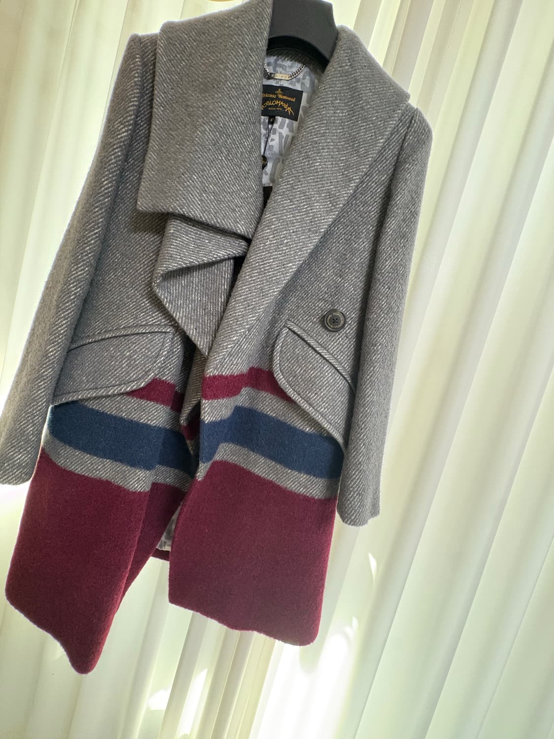 비비안웨스트우드 그레이 빌로우 코트 40 상품이미지5