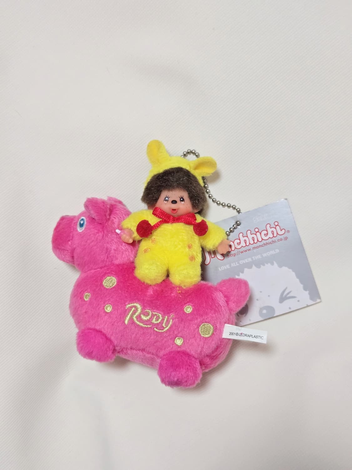 몬치치 x 로디 콜라보 핑크 키링 상품이미지1