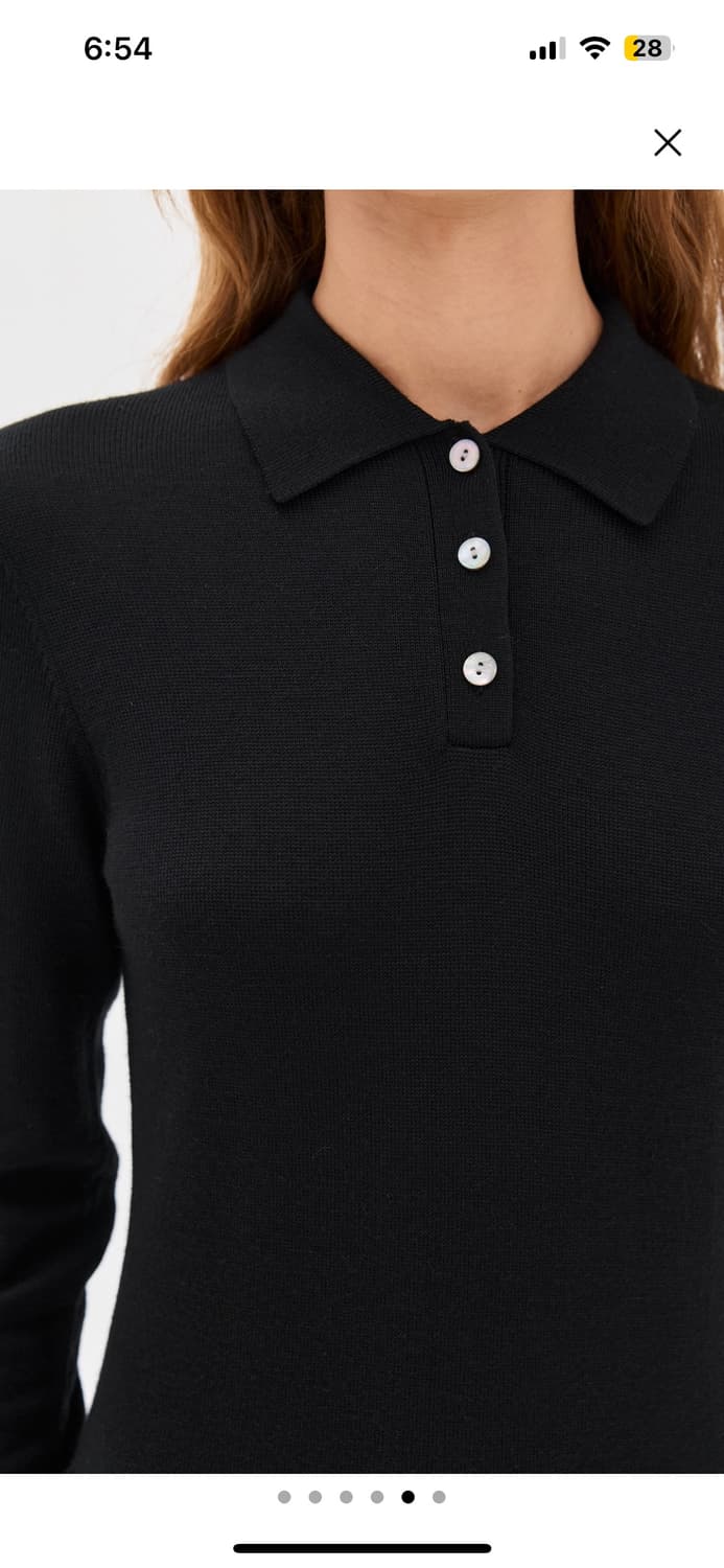 [S,M]샌디리앙 25fw Hague 니트 드레스/블랙 상품이미지4