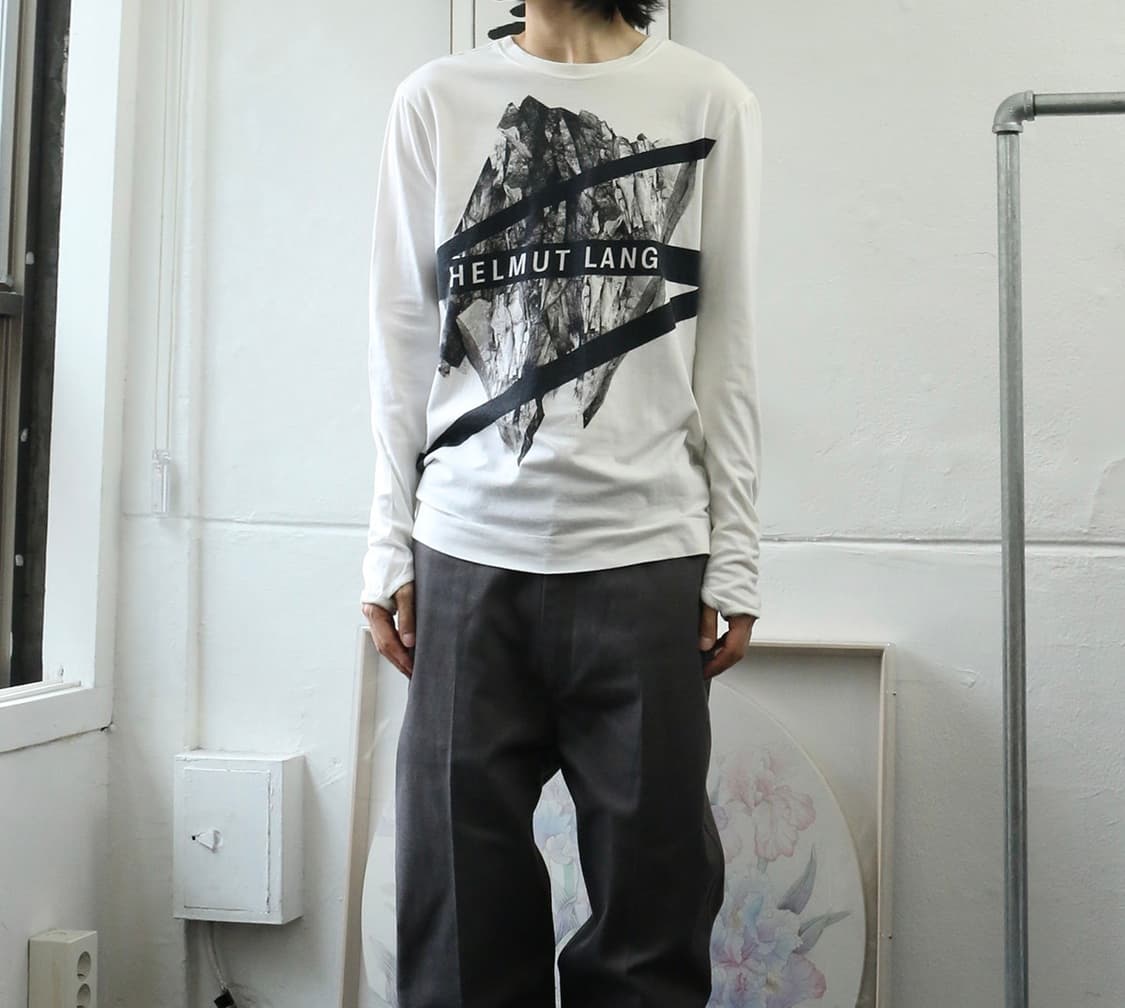 헬무트랭 그래픽 롱슬리브 티셔츠 상품이미지1