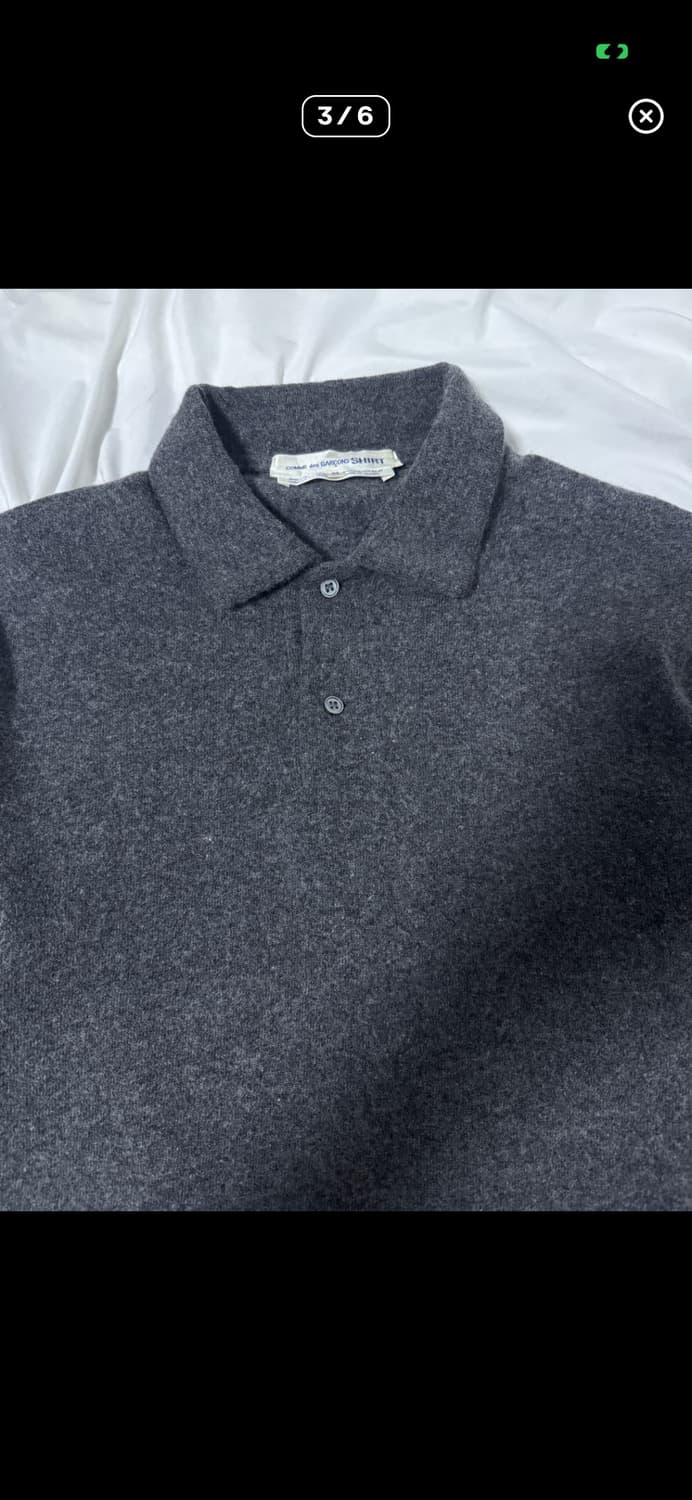 꼼데가르송 셔츠 램스울 니트 폴로셔츠 상품이미지3