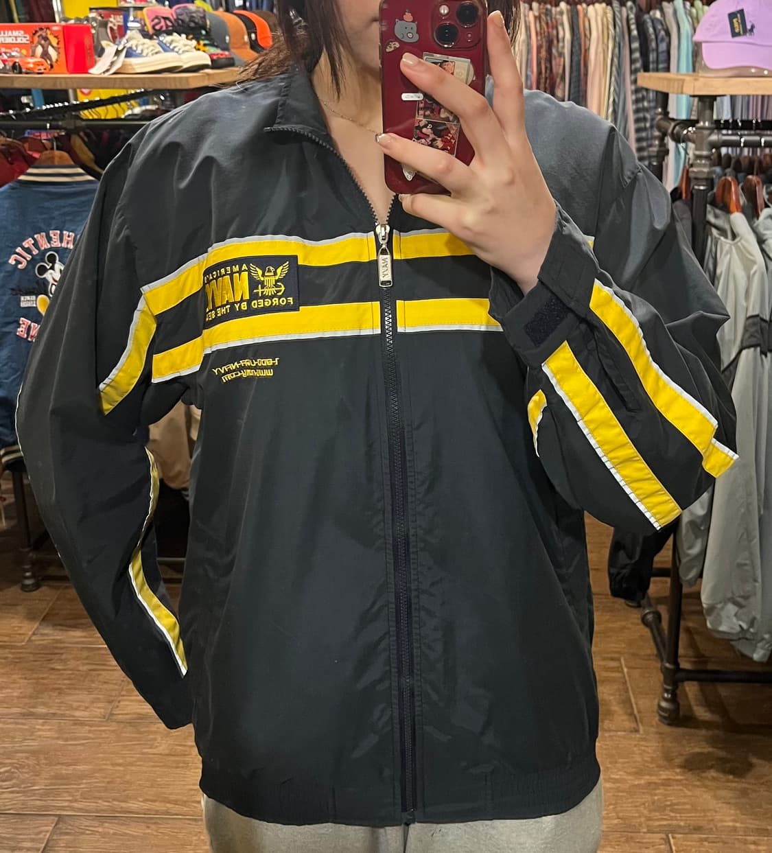 [HI] 빈티지 바람막이 블랙 상품이미지1