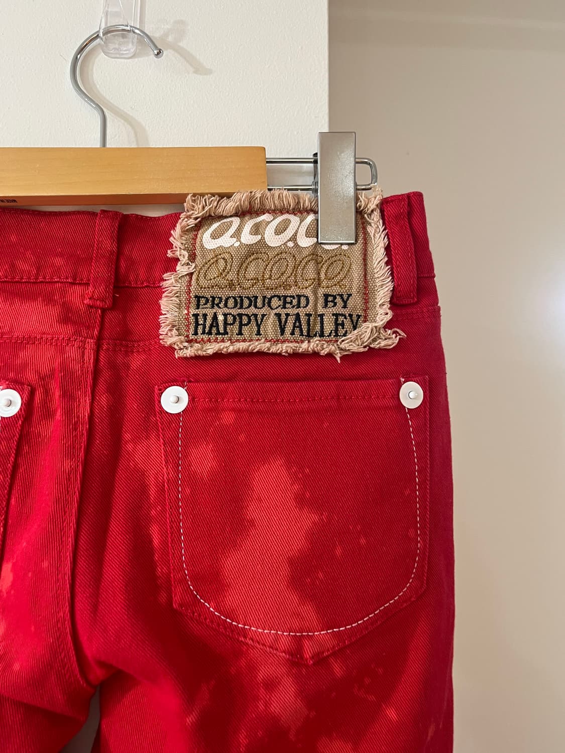 q.co.co tie-dye bellbottom pants 상품이미지3