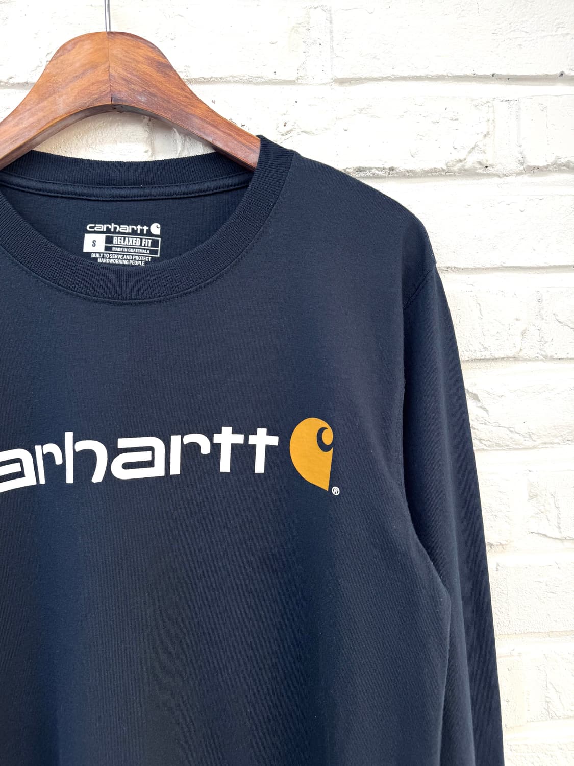 칼하트 네이비 릴렉스드핏 롱슬리브 상품이미지4