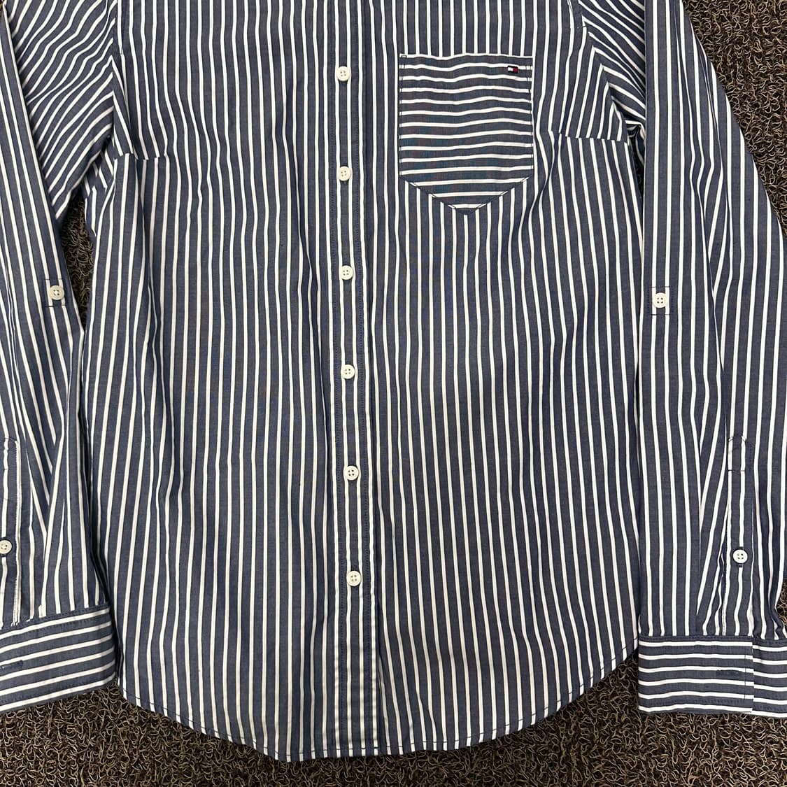 타미힐피거 여성 스트라이프 셔츠 S 상품이미지4