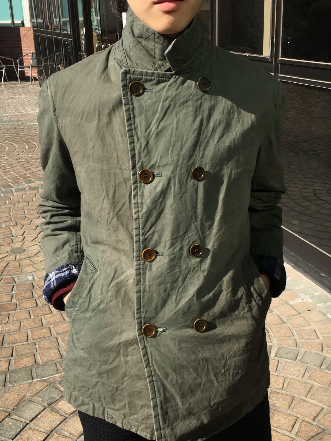 꼼데가르송 옴므 피코트 상품이미지3