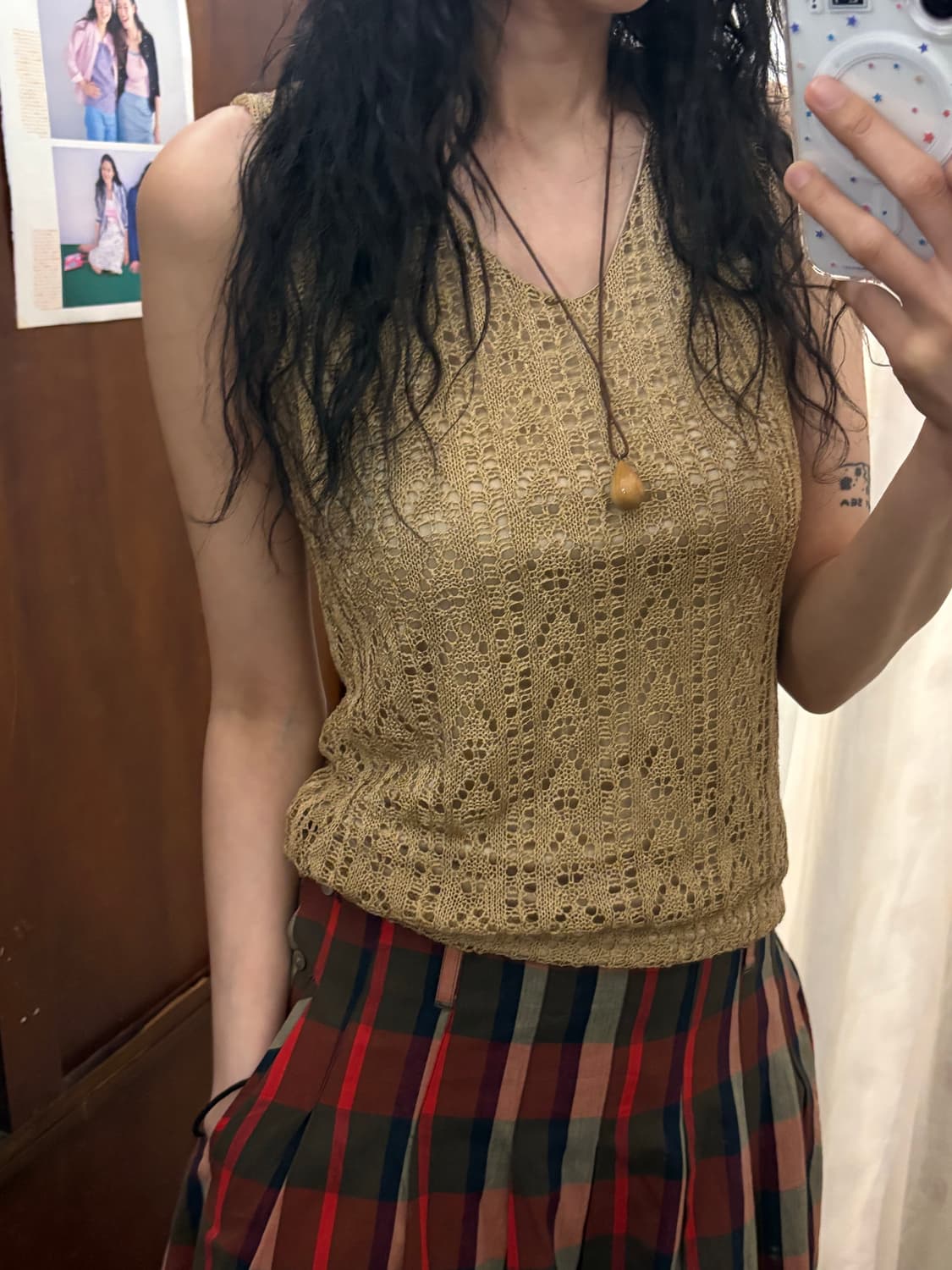 jpn vintage beige knit sleeveless 상품이미지1