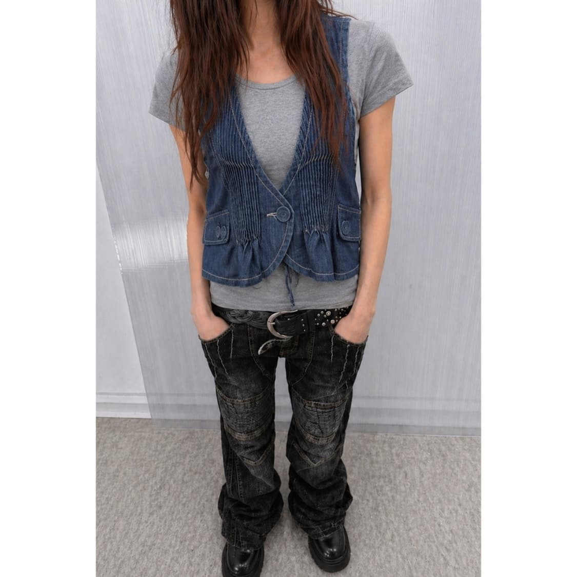 데님 러쉬 베스트  상품이미지1