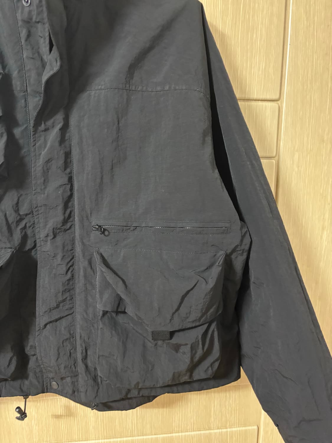 유니폼브릿지 블랙 포켓 바람막이 상품이미지3