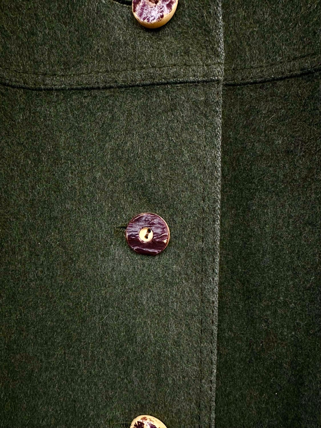 모스그린 티롤리안 롱 울코트 상품이미지6