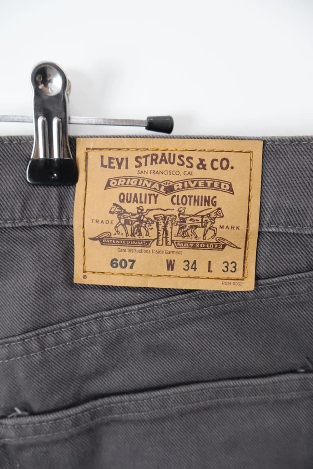 00's Levi's 607 Orange Tab Charcoal Pant 상품이미지7