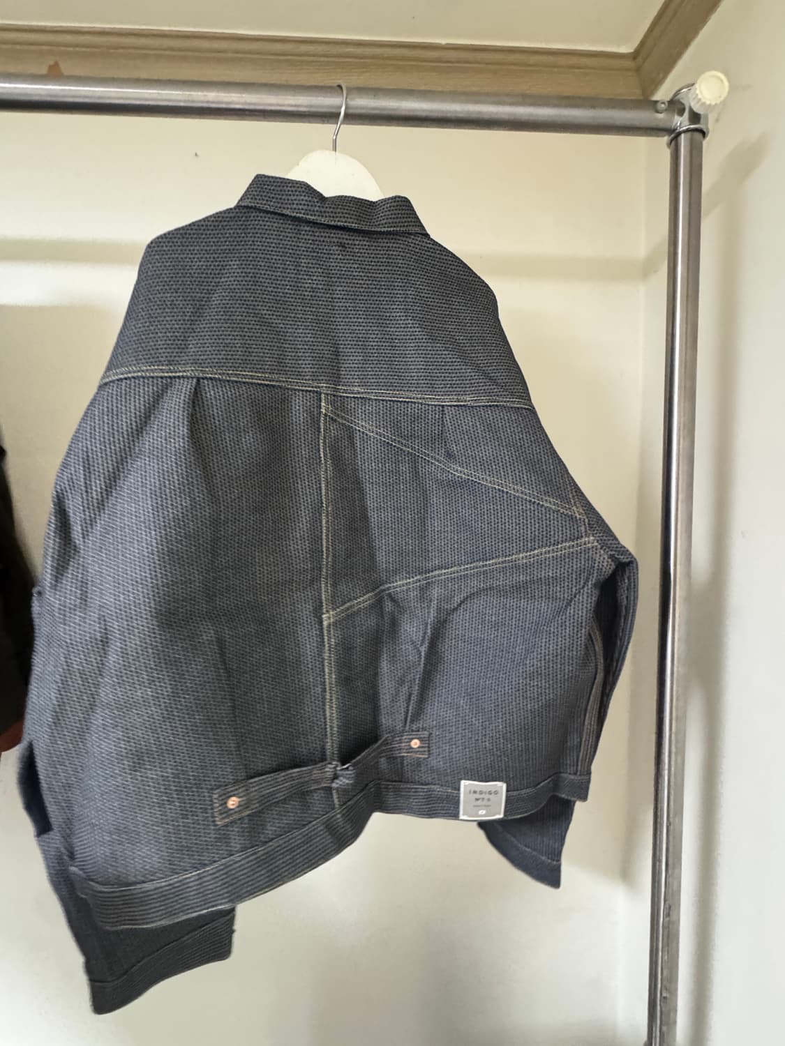 [7사이즈] 캐피탈 센츄리 데님 1세대 자켓 N7S 차콜 인디고 상품이미지3