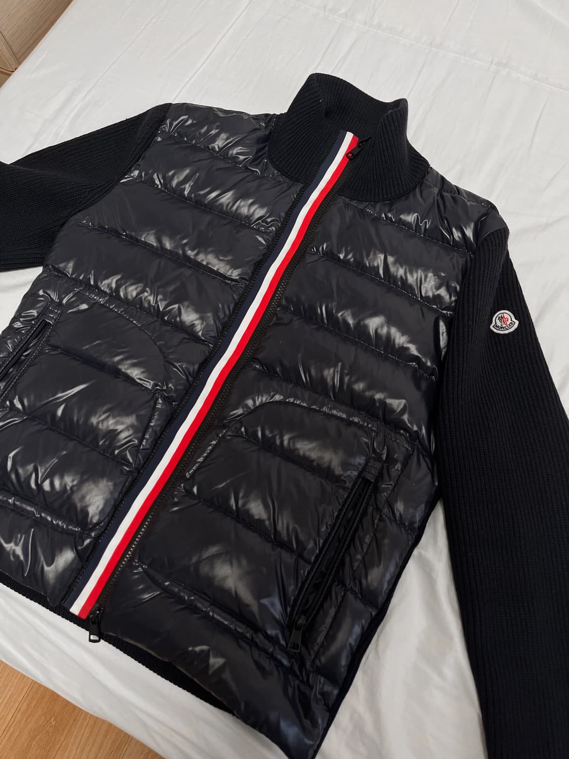 몽클레어 매글리온 삼선 니트패딩 m 상품이미지1