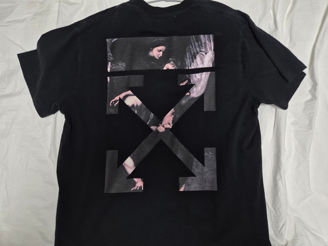 오프화이트 반팔 블랙 XS 상품이미지1