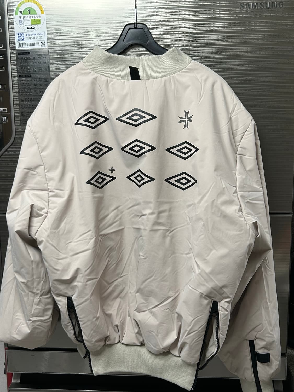 TONYWACK X UMBRO 회색 블레이저 항공점퍼 상품이미지2