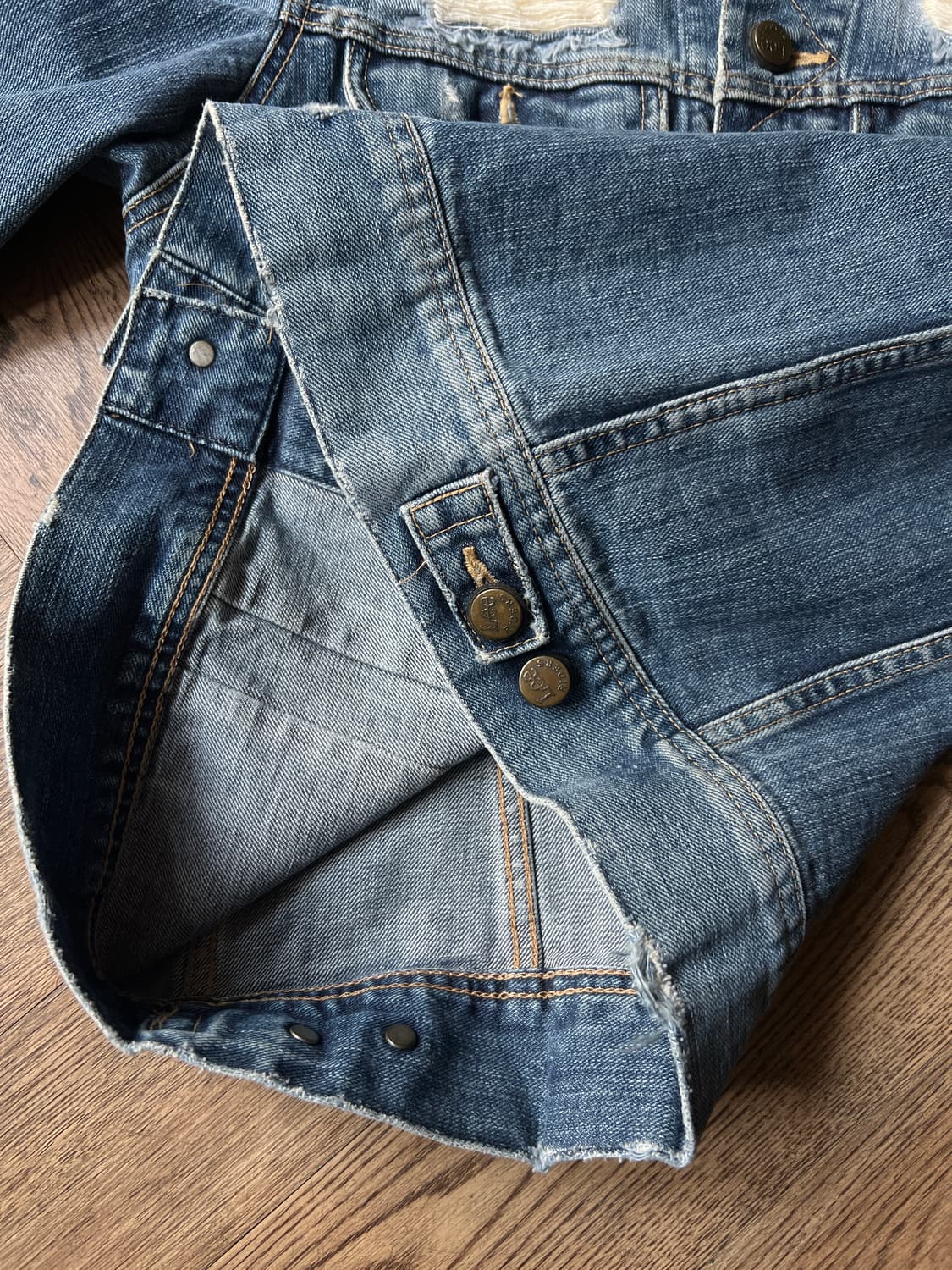 [S]Lee 재팬메이드 빈티지 데미지 트러커 자켓 상품이미지6