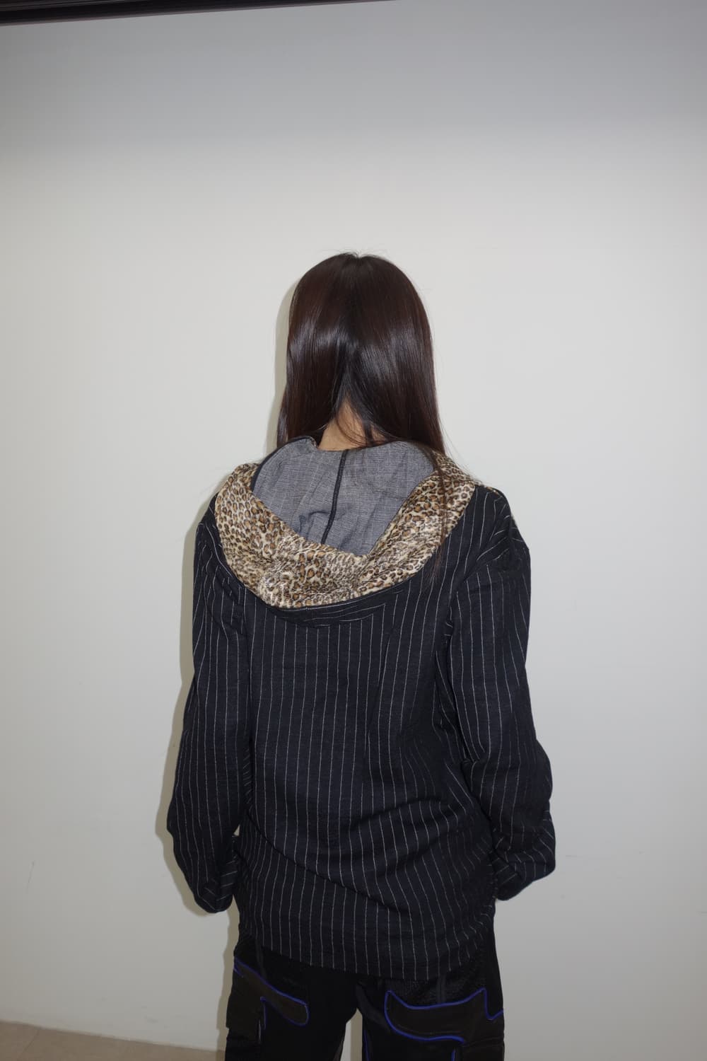 꼼데가르송 옴므 플러프 레오파드 후드집업 상품이미지3