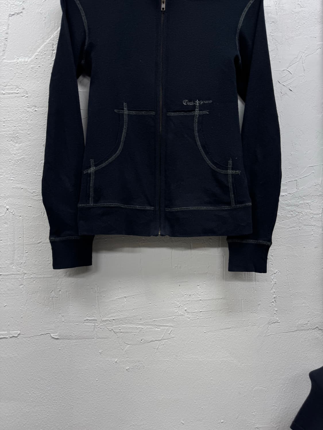 Cook jeans 00s y2k ribbed hoodie 상품이미지5