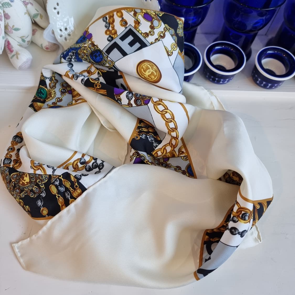 샤넬 로고 스카프 상품이미지5