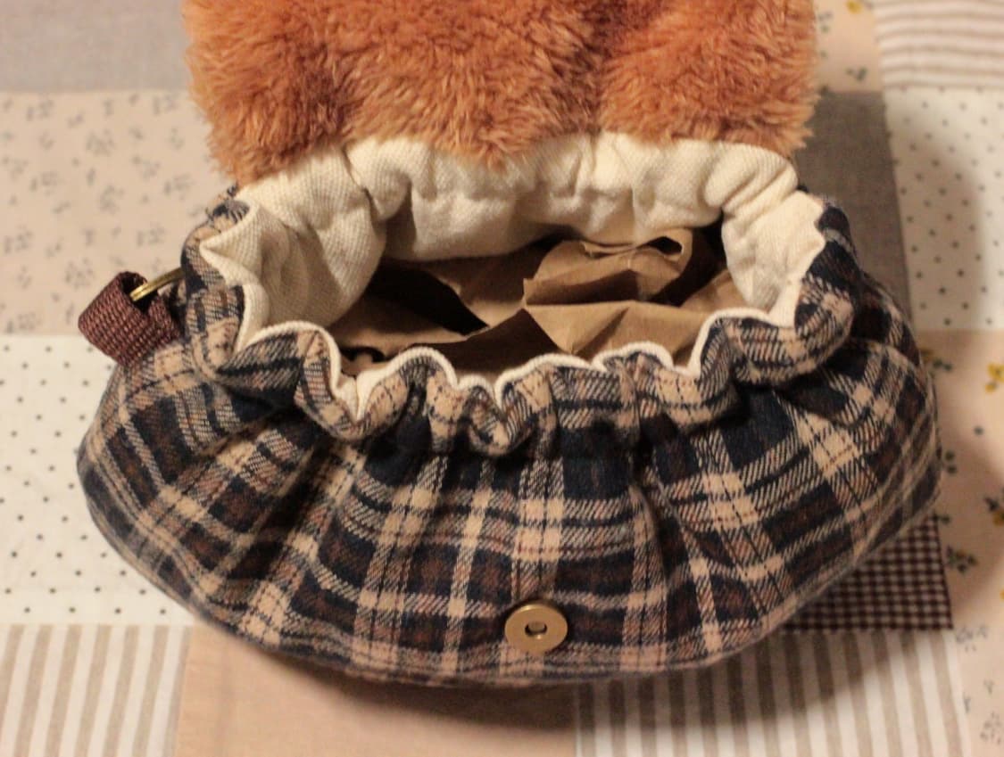 핸드메이드 퍼 밴딩 파우치 상품이미지4