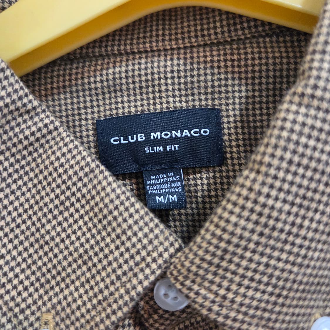 클럽모나코 f/w 브라운 체크 셔츠 상품이미지3