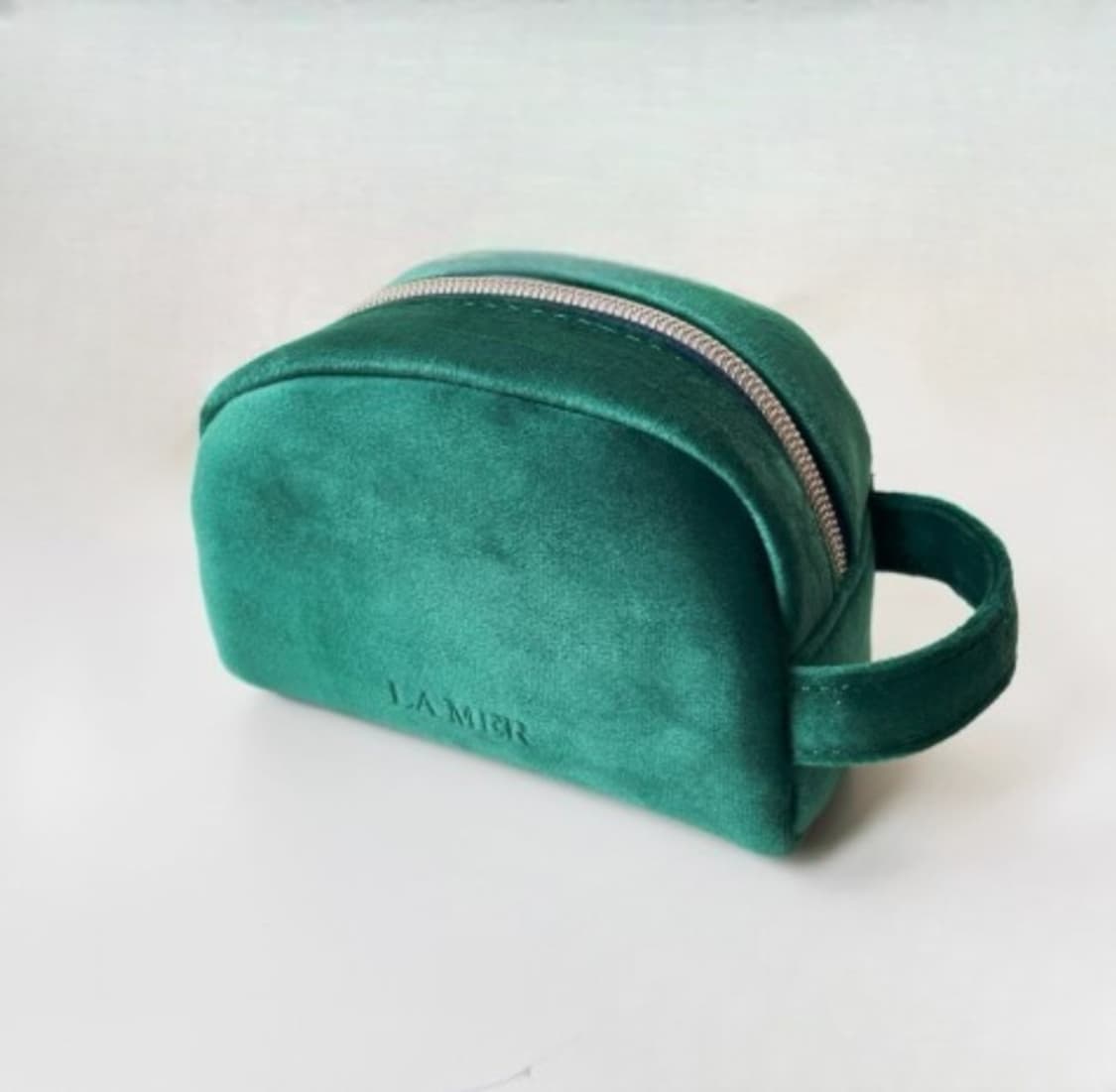 라메르 LA MER 그린 벨벳 손잡이 미니 파우치 (새제품) 상품이미지1