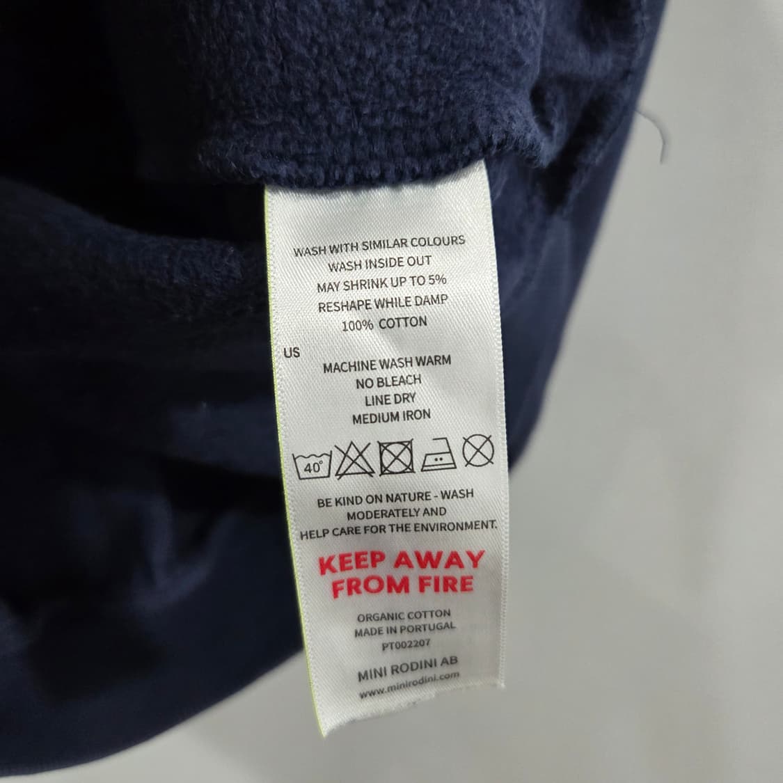 미니로디니 네이비 스웻셔츠 8-9Y  상품이미지4