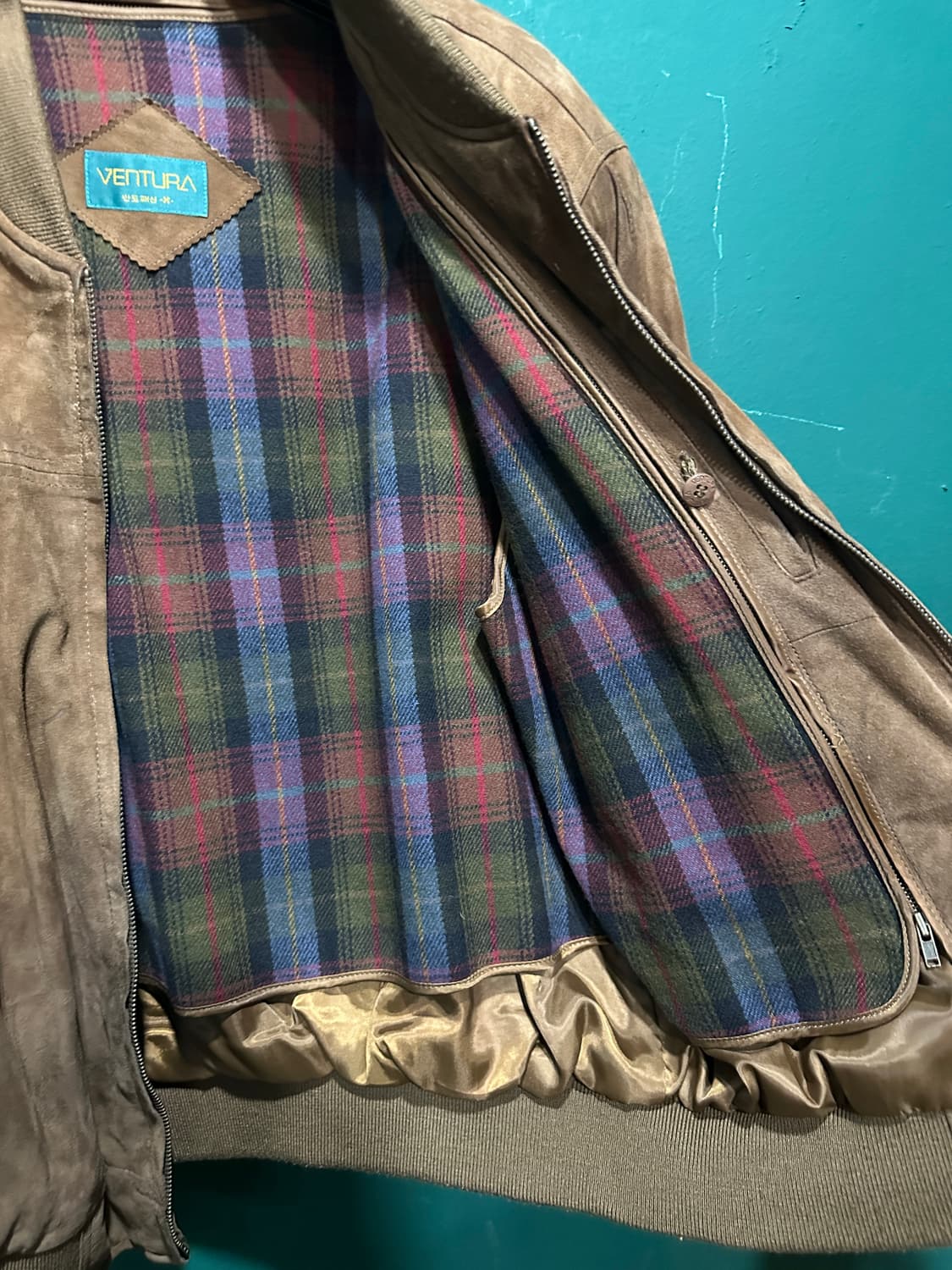 빈티지 산양가죽 스웨이드 블루종 105 상품이미지3